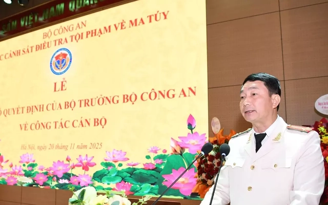 Cục Cảnh sát điều tra tội phạm về ma túy có tân Cục phó