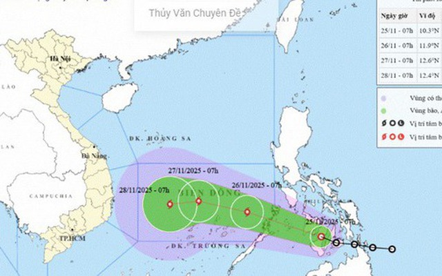 Dự báo mới nhất về thời điểm bão số 15 tác động vào đất liền, gây mưa to nhiều ngày liên tiếp