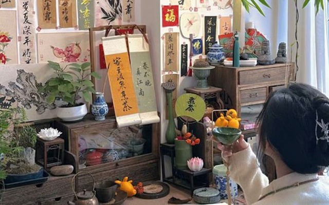 Bí mật của cây phú quý trong không gian thờ tự