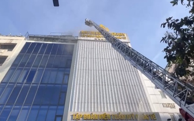 Cháy tại một thẩm mỹ viện ở TPHCM