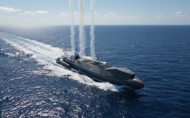 Bí ẩn con tàu bán chìm mang tên lửa mới xuất hiện ở Quảng Châu