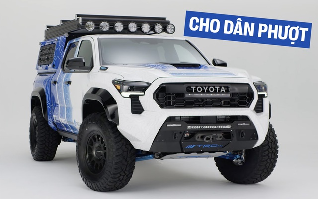 Chiếc bán tải Toyota này quá lý tưởng cho dân mê camping: Mạnh gần 550hp, lều tích hợp, nước thải từ xe dùng tắm giặt được