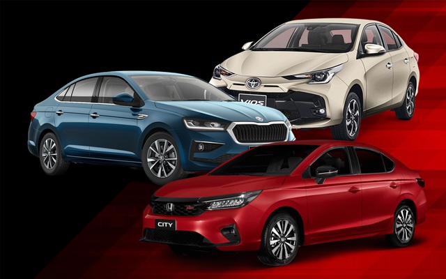 Dưới 600 triệu chọn sedan hạng B: Skoda Slavia đấu ‘xanh chín’ với Vios, City về trang bị