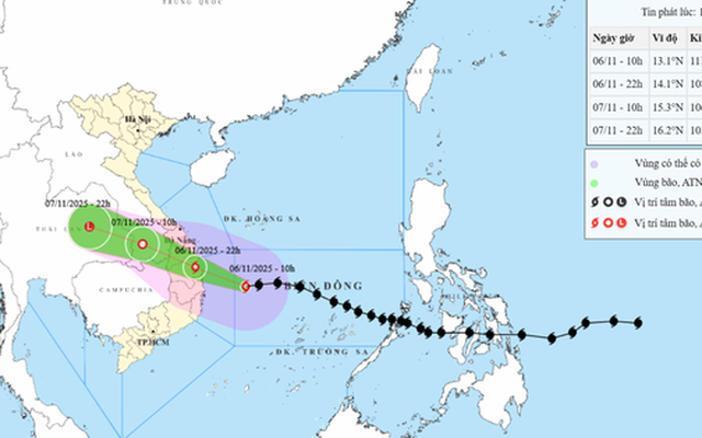 Bão số 13 đi quá nhanh, đang tiến thẳng vào đất liền nước ta gây mưa to, gió lớn đến mức nào?