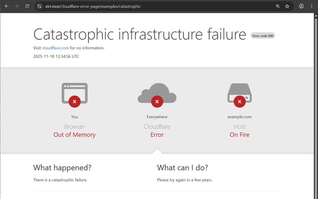 Một khứa coder nào đó "rảnh nhưng có tâm" tạo hẳn công cụ giả trang lỗi Cloudflare và Internet lập tức bối rối