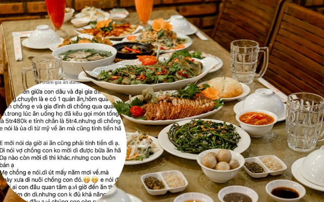 Một bữa ăn 5 triệu và “cuộc chiến” con dâu – nhà chồng: Ai sai trong câu chuyện đang gây bão mạng?