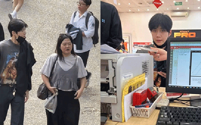 Kim Seon Ho dạo phố Hà Nội, mua cốm, mua cả... Iphone!