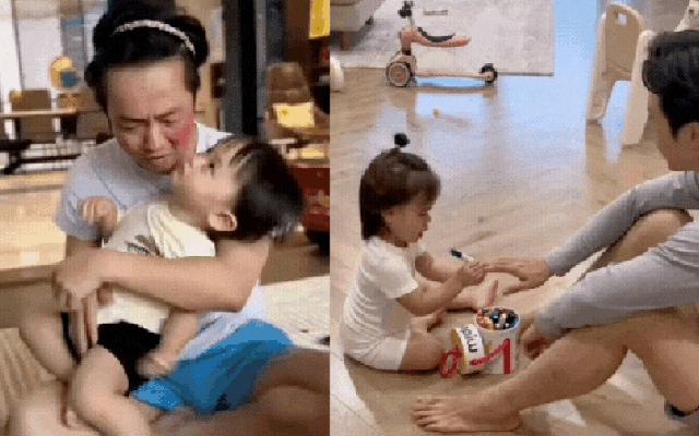 Có là đại gia như Cường Đô La hay CEO như Lâm Thanh Kim thì cũng bị ái nữ mang ra làm búp bê, tô son điểm phấn như thường!