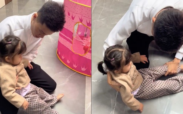 Clip bé gái 3 tuổi giả vờ ngất xỉu để tránh bị phạt thu hút gần 3 triệu lượt xem