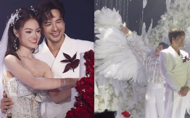 Đám cưới nam diễn viên Vbiz và vợ bác sĩ kém 16 tuổi: Cô dâu chú rể sánh đôi, dàn sao nổi tiếng tham dự