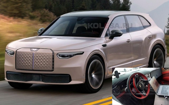 SUV nhỏ hơn Bentayga lộ ảnh nội thất: Màn hình cong, nhiều vật liệu cao cấp, 2 tông màu