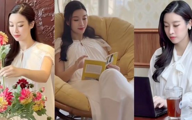 Đỗ Mỹ Linh trổ tài cắm hoa, khoe cuộc sống "dâu hào môn", vóc dáng gây chú ý giữa tin đồn mang bầu lần 2