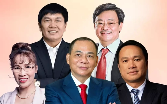 Tài sản của 5 người giàu nhất Việt Nam