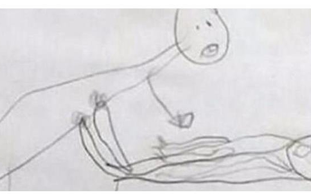 Con gái 6 tuổi đi học về vẽ một bức tranh, mẹ xem xong thì sợ suýt ngất, lập tức báo cảnh sát