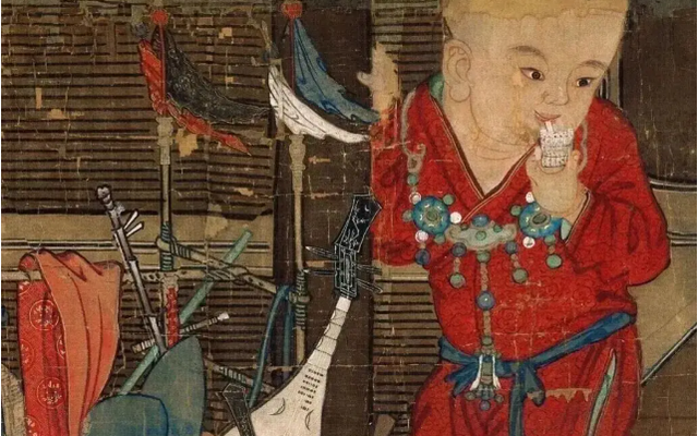 Phóng to tranh 10 lần thấy đứa trẻ ‘tương lai’ dùng ống hút, chuyên gia: Thứ đó đã có từ 1.200 năm trước