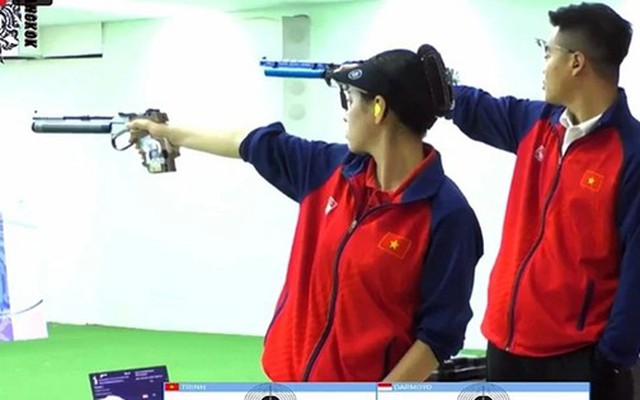 Trịnh Thu Vinh, Phạm Quang Huy giành huy chương vàng bắn súng châu Á