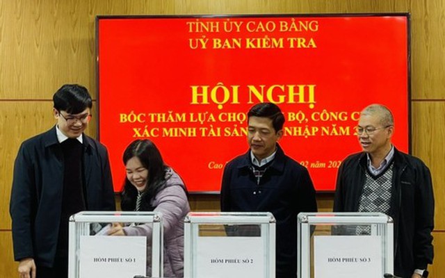 Cao Bằng xác minh tài sản, thu nhập của 44 cán bộ, công chức