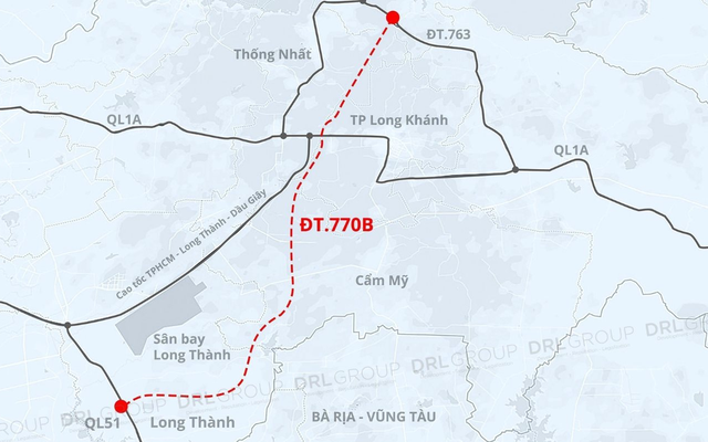 Tuyến đường hơn 8.000 tỉ đồng đi qua Định Quán, Thống Nhất, Cẩm Mỹ, Long Thành, Tp.Long Khánh (Đồng Nai) được điều chỉnh quy hoạch sử dụng đất