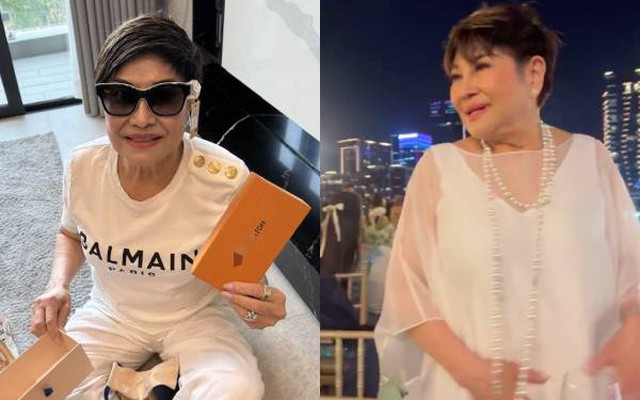 Vợ cũ Đàm Vĩnh Hưng về Việt Nam đón tuổi 70, được tặng nhiều quà và tiền