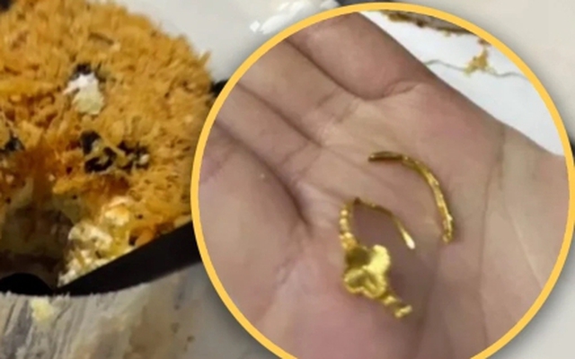 Cô gái nhai gãy đôi chiếc nhẫn cầu hôn mà bạn trai giấu trong bánh kem