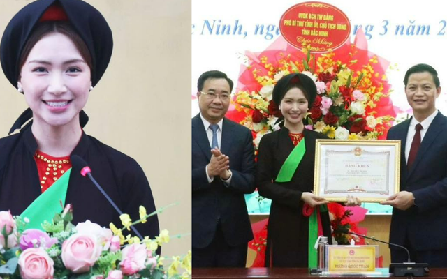 Hòa Minzy nhận khen thưởng từ lãnh đạo tỉnh Bắc Ninh