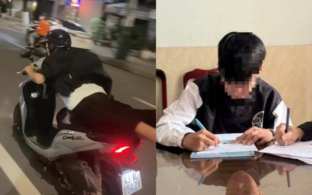 Công an mời gia đình của "siêu nhân bay" trên mô tô đến làm việc