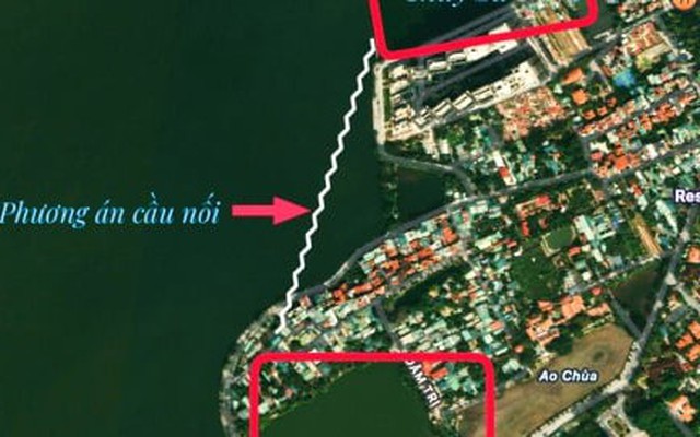 Hiện trạng khu vực ven Hồ Tây sắp xây cầu cạn, mở rộng đường lên 21m