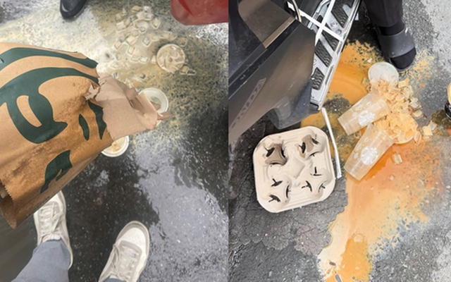 Shipper Việt cầm trên tay chiếc túi mới của Starbucks mà "rớt nước mắt": Giờ không lo bị đền tiền oan nữa rồi!