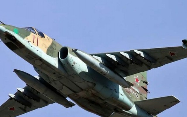 Cường kích chống tăng Su-25 của Nga rơi khi đang huấn luyện
