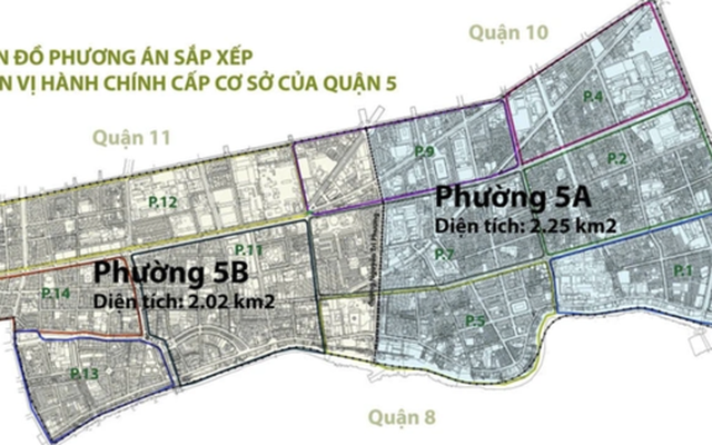 TP HCM: Quận 5 đề xuất sắp xếp 10 phường thành 2 phường