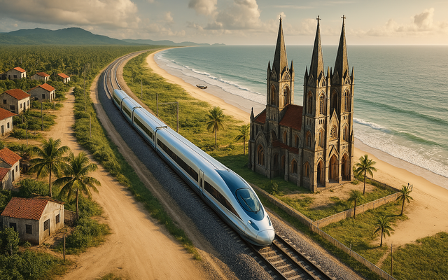 Khi nào Việt Nam sẽ làm tuyến đường sắt ven biển độc đáo, kết nối với siêu dự án 67,3 tỷ đô?