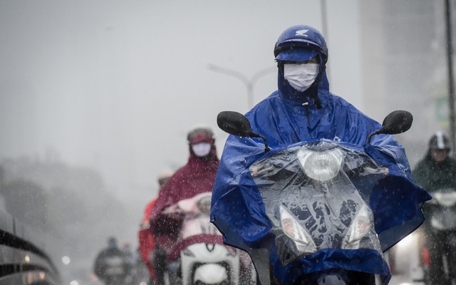 Từ mai, mưa phùn quay trở lại miền Bắc trước khi đợt không khí lạnh mới tràn về