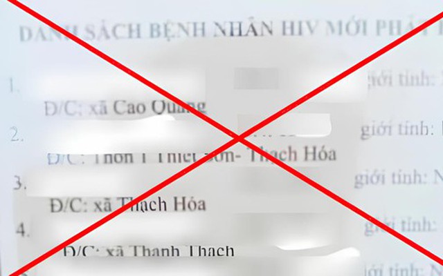 Xôn xao "danh sách người nhiễm HIV" ở Quảng Bình