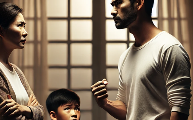 Các con giấu giếm đi nhặt ve chai để kiếm tiền mua sách vở, bố biết chuyện liền đánh mẹ vì cho rằng cố tình làm nhục mặt chồng