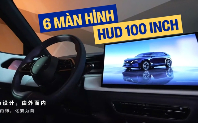 Mazda CX-6e lộ ảnh nội thất: Có tới 6 màn hình, màn hình trung tâm 26,5 inch độ phân giải 5K, màn hình HUD tới 100 inch, 23 loa