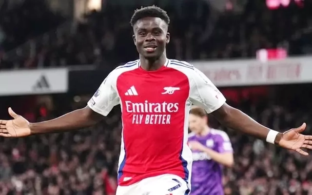 Saka trở lại ghi bàn giúp Arsenal đánh bại Fulham