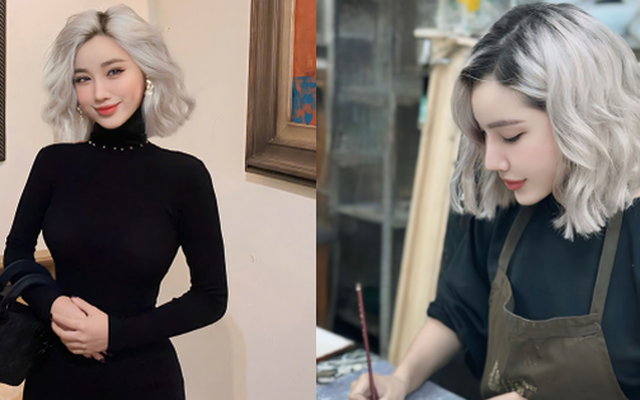 Lily – nữ họa sĩ đẹp như "búp bê sống" và niềm đam mê tranh sơn mài