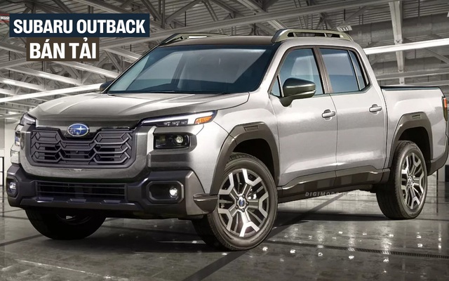 Subaru Outback 2026 mà thành bán tải thế này thì dễ đắt khách: Dáng góc cạnh hầm hố, có thể cạnh tranh đàn em Ranger