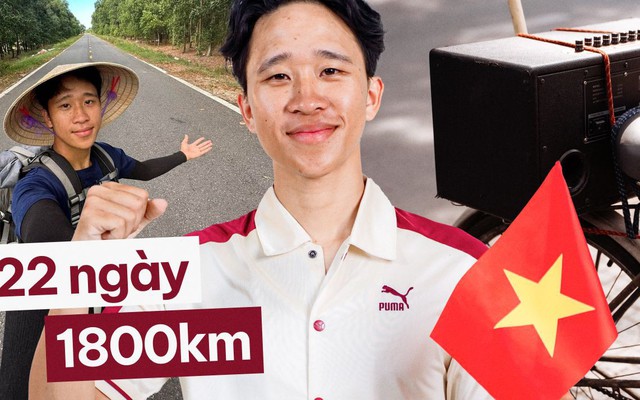 22 ngày, 1.800 km và câu trả lời antifan của thanh niên đạp xe Thống Nhất vào TP. HCM