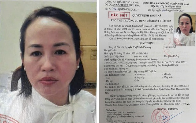 Công an Hà Nội truy nã Nguyễn Thị Minh Phượng