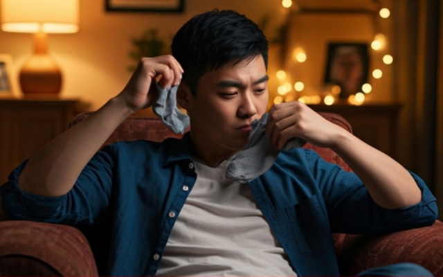 Thói quen ngửi tất thối khiến người đàn ông bị nhiễm trùng phổi