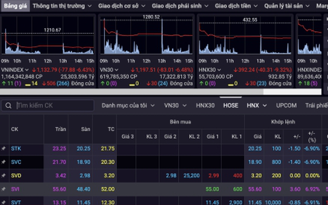 Thị trường 'đỏ lửa', cổ phiếu duy nhất nào vẫn tăng trần trên sàn HoSE?