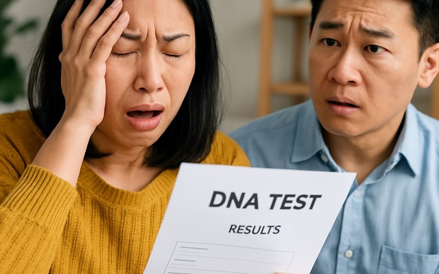 Kết quả xét nghiệm DNA hé lộ bí mật gia đình nhà chồng khiến người vợ ngã quỵ