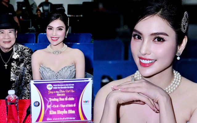 MC Kim Huyền Sâm diện đầm bó sát khoe sắc vóc quyến rũ