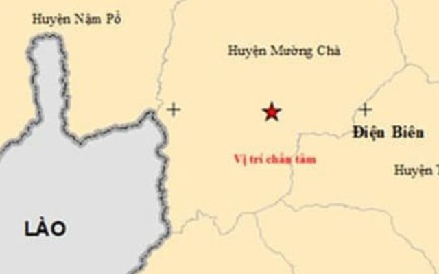 Động đất 5 độ Richter gây rung lắc nhà cửa ở Điện Biên