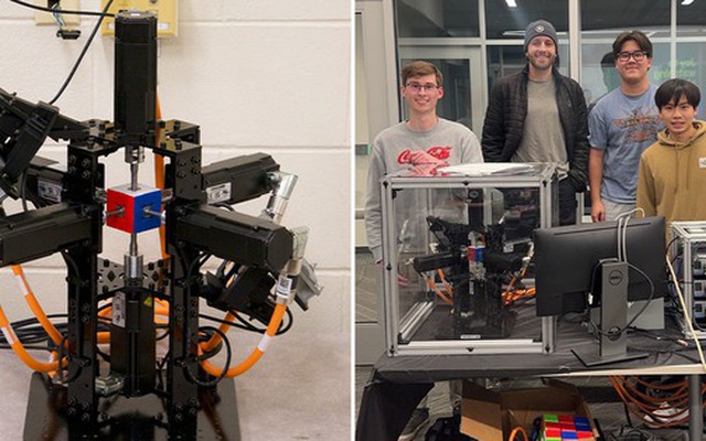 Chuyện gì vậy? 4 cậu sinh viên này vừa đánh bại cả tập đoàn Mitsubishi của Nhật Bản, để tạo ra robot giải Rubik nhanh nhất lịch sử thế giới: Chỉ mất 0,103 giây - chưa đầy nửa cái chớp mắt