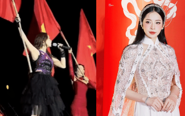 Chi Pu có phần kết màn giương cao ngọn cờ Tổ quốc quá đỉnh, chuẩn khí chất con gái nhà quân nhân!