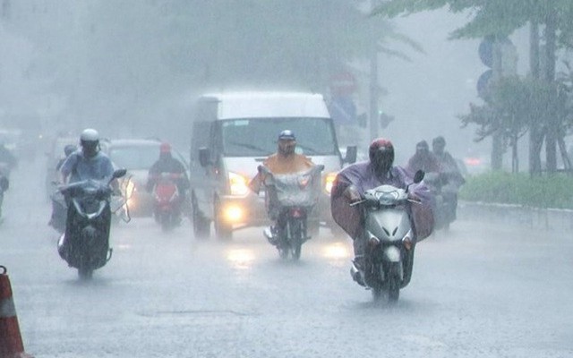 Từ mai, miền Bắc mưa to đến rất to