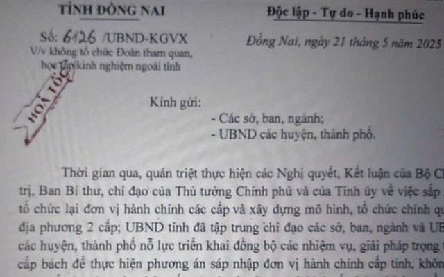 Đồng Nai: Phê bình 1 chủ tịch huyện vì cho cán bộ đi Hà Giang học tập chuyển đổi số