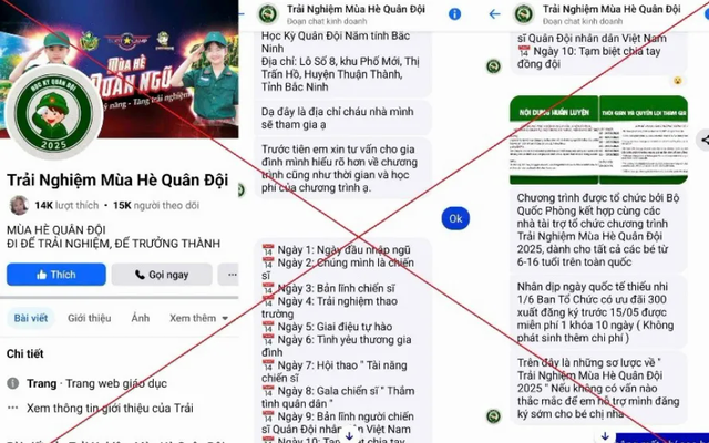 Trại hè “quân đội” giả mạo lừa đảo phụ huynh dịp hè